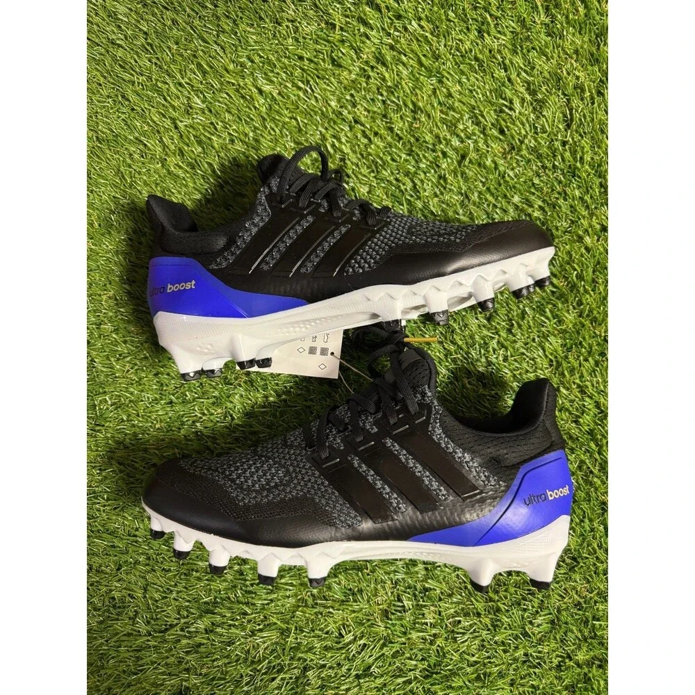 Men Size 9 adidas Ultraboost OG Football Cleats Ultra Boost Black Purple JP7410